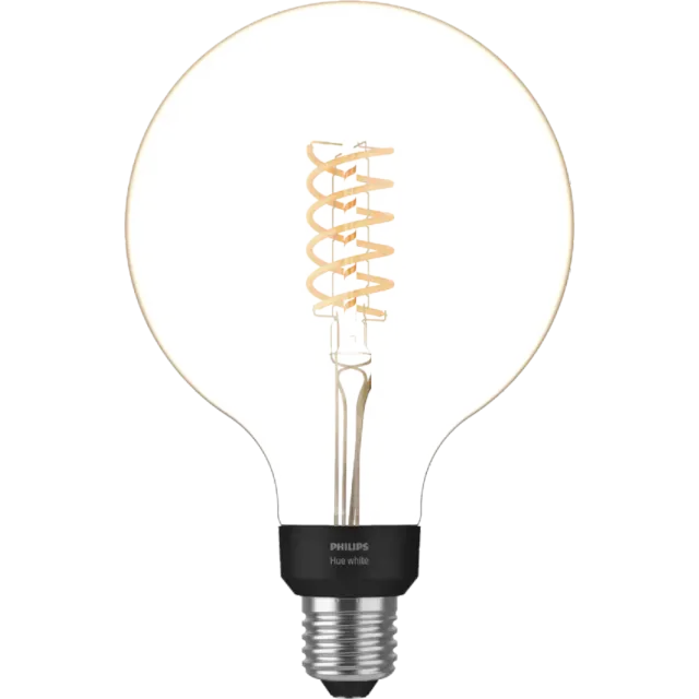 Philips Hue White E27 Filament Giant Globe Transparent