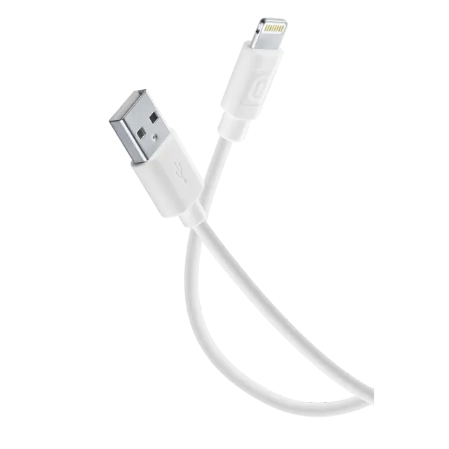 Cellularline Power Data Cable 1,2 m USB-A/ Lightning Weiß
