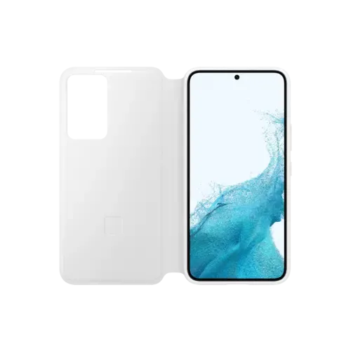 Samsung Galaxy S22 Smart Clear View Cover Weiß