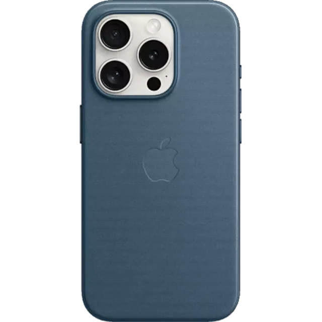 Apple Feingewebe Case iPhone 15 Pro mit MagSafe Pazifikblau