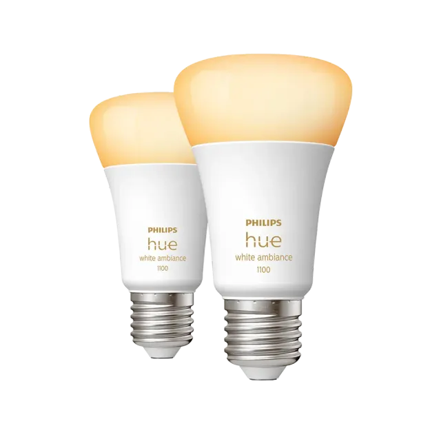 Philips Hue White Ambiance E27 Doppelpack 75W Weiß