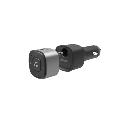 Hama Bluetooth®-Receiver für Kfz, mit 3,5-mm-Stecker und USB-Ladegerät Schwarz