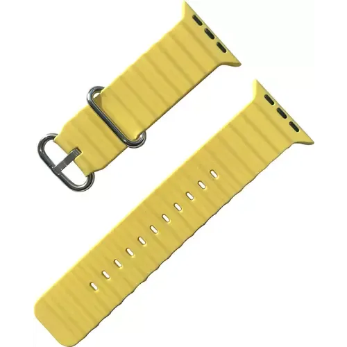 Peter Jäckel WATCH BAND Apple Watch 41/40mm (Series 4 - 9)/ 38mm (Series 1 - 3) Silicon Gelb