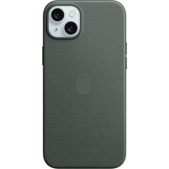 Apple iPhone 15 Plus Feingewebe Case Immergrün
