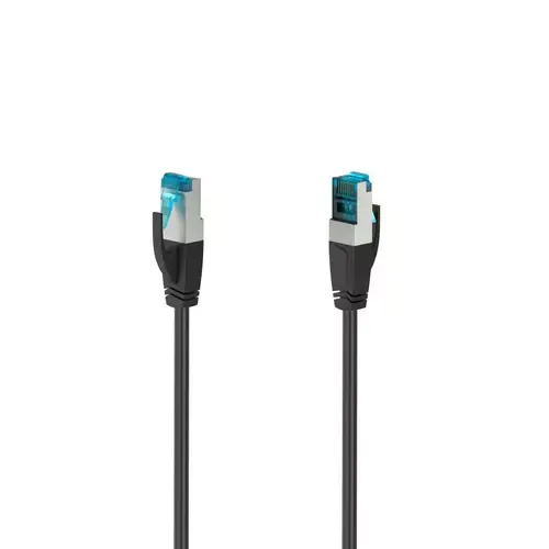 Hama Netzwerkkabel CAT-6a 10 Gbit/s S/FTP geschirmt 0,50 m Schwarz