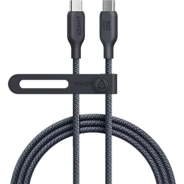 Anker Bio-Based USB-C auf USB-C Kabel 180 cm Schwarz