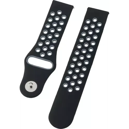 Peter Jäckel Armband 20mm Dual Silicon Schwarz