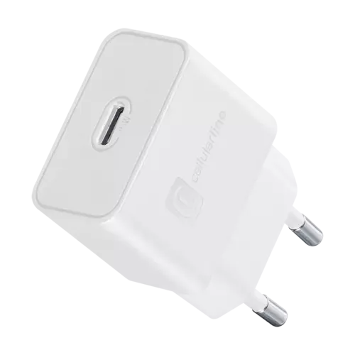 Cellularline USB Typ-C Super Fast Travel Charger 25W Weiß
