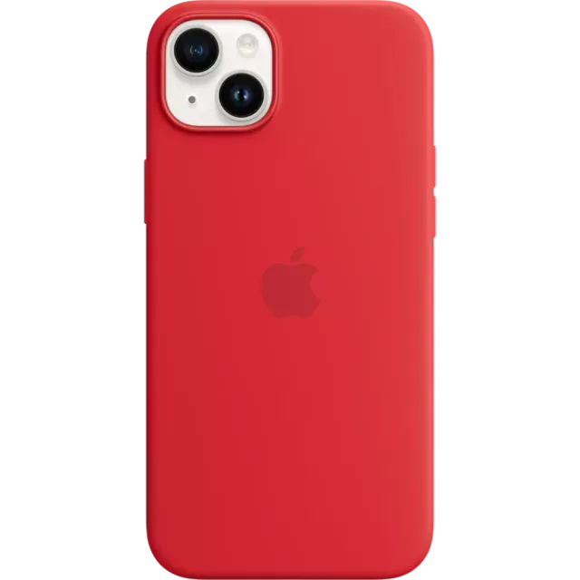 Apple iPhone 14 Plus Silikon Case mit MagSafe Rot