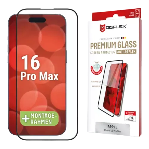 Displex Premium Glass FCAR iPhone 16 Pro Max Schwarz