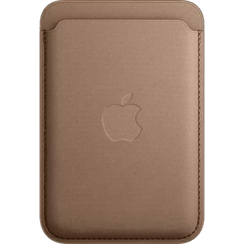 Apple iPhone Feingewebe Wallet mit MagSafe Taupe