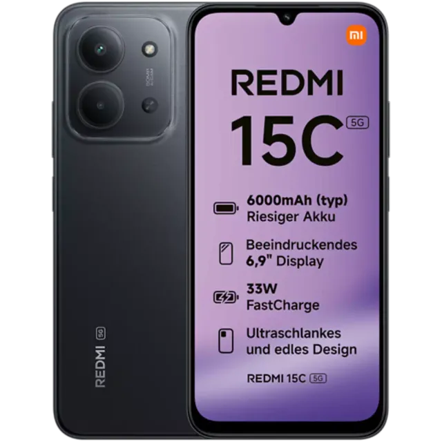 XIAOMI Redmi 15C 5G Midnight Black