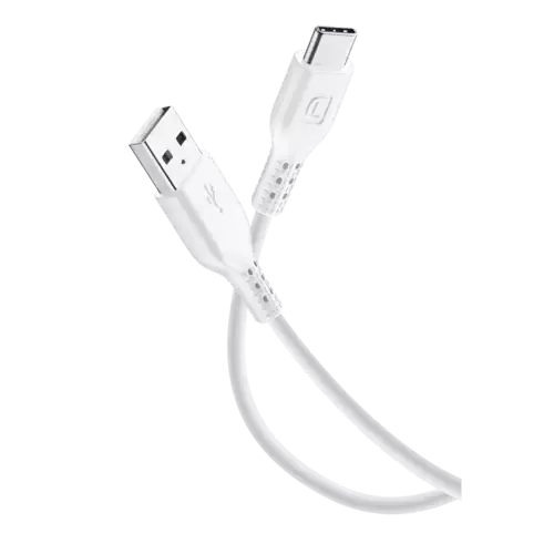Cellularline Power Data Cable 1,2 m USB-A/ Typ-C Weiß