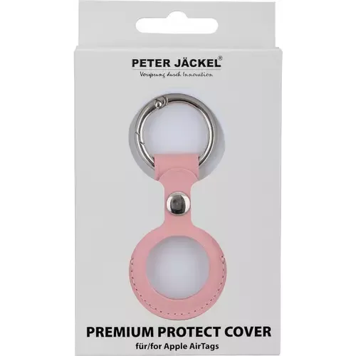 Peter Jäckel Protect Cover AirTag Leather Rosa