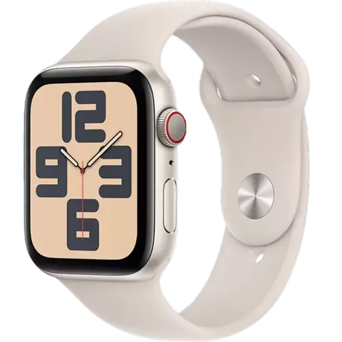 Apple Watch SE (2023) Aluminium Sportarmband Polarstern/Polarstern M/L