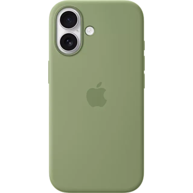 Apple Silikon Case MagSafe iPhone 17 Hellmoosgrün