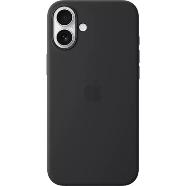 Apple Silikon Case iPhone 16 Plus Schwarz