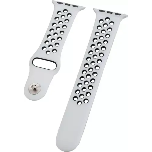 Peter Jäckel WATCH BAND Apple Watch 41/40mm (Series 4 - 9)/ 38mm (Series 1 - 3) Silicon Dual Weiß