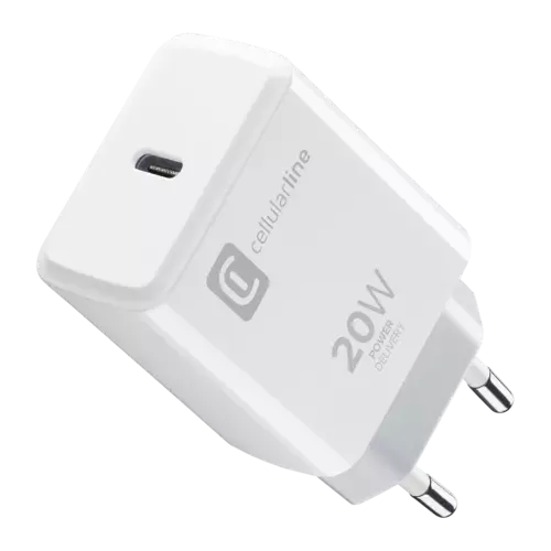 Cellularline USB Typ-C Travel Charger 20W Weiß