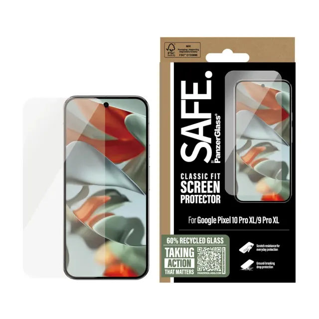 PanzerGlass SAFE. Displayschutz Google Pixel 10 Pro XL | 9 Pro XL | Classic Fit