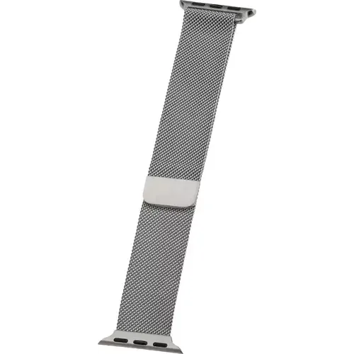 Peter Jäckel WATCH BAND Apple Watch 41/40mm (Series 4 - 9)/ 38mm (Series 1 - 3) Milanaise Silber