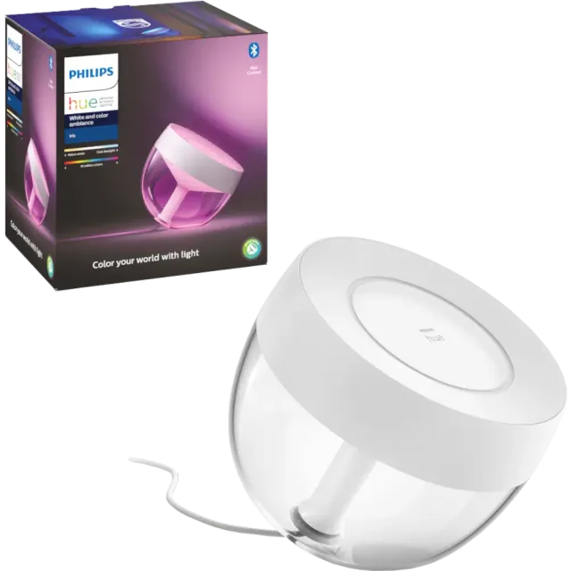 Philips Hue White & Col. Amb. Iris Tischleuchte 570lm Weiß