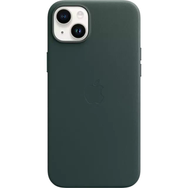Apple iPhone 14 Plus Leder Case mit MagSafe Waldgrün