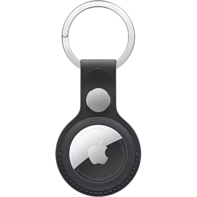 Apple Airtag Schlüsselanhänger Feingewebe Schwarz