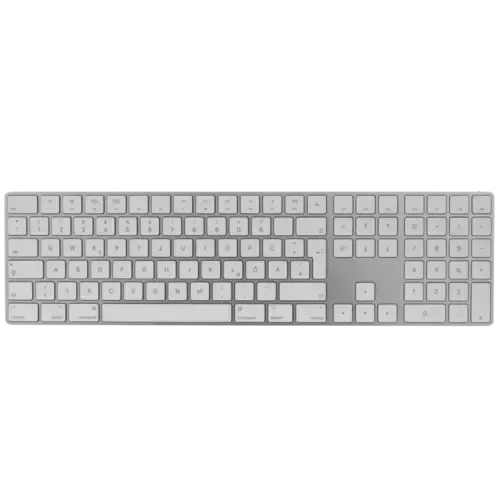 Apple Magic Keyboard (DE) mit Ziffernblock, Weiß