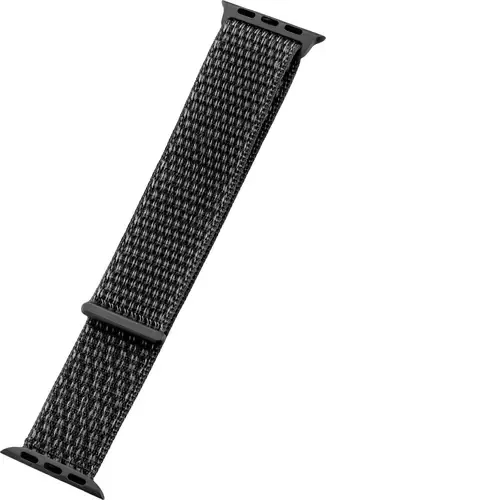 Peter Jäckel WATCH BAND Apple Watch 41/40mm (Series 4/ 5/ 6/7)/ 38mm (Series 1/ 2/ 3) Nylon Dark Schwarz