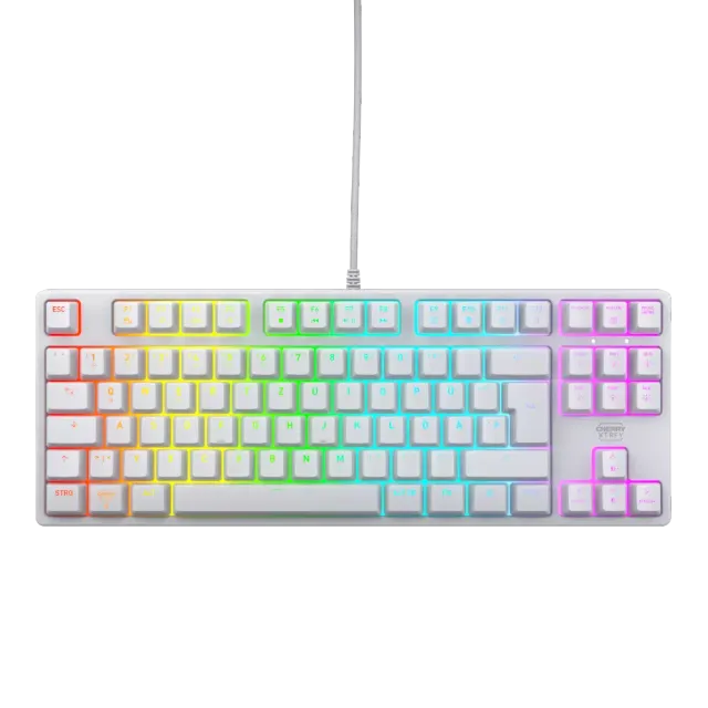 CHERRY XTRFY K4V2 TKL Gaming-Tastatur Weiß
