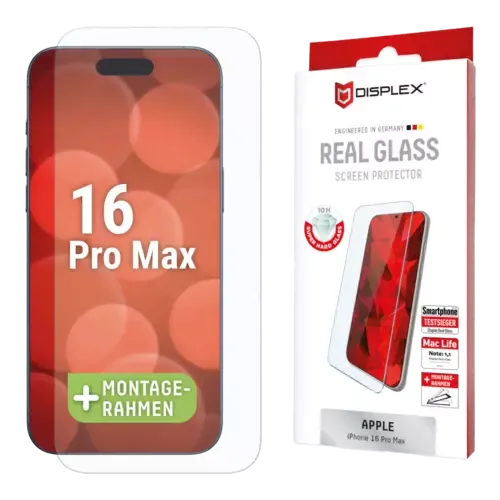 Displex Real Glass iPhone 16 Pro Max Transparent