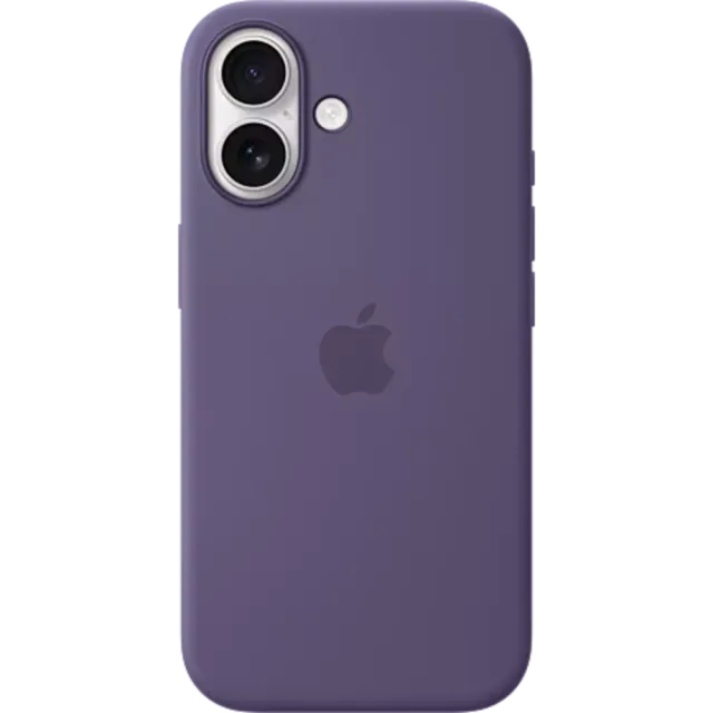 Apple Silikon Case MagSafe iPhone 17 Nebelviolett