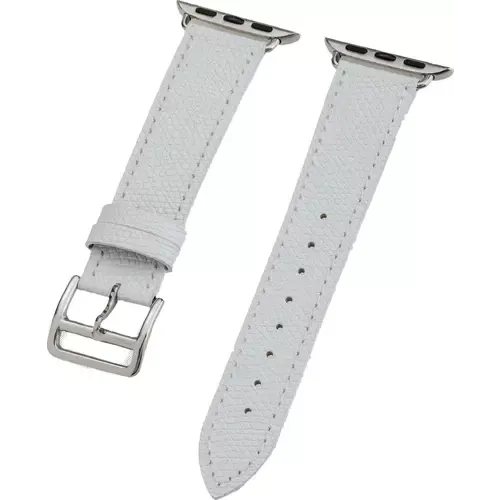 Peter Jäckel WATCH BAND Apple Watch 41/40mm (Series 4 - 9)/ 38mm (Series 1 - 3) Leather Weiß