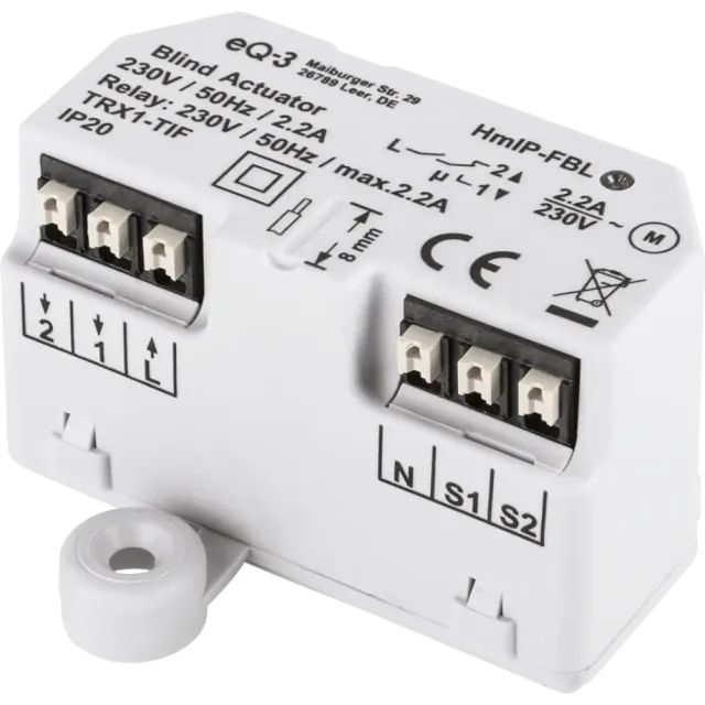eQ-3 Homematic IP Jalousieaktor Unterputz Weiß