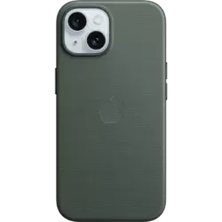 Apple Feingewebe Case iPhone 15 mit MagSafe Immergrün
