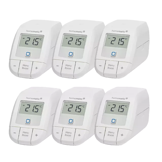 Homematic IP Heizkörperthermostat – basic 6er Set Weiß