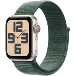 Apple Watch SE (2023) Aluminium Sport Loop 32 GB 40 mm Polarstern/Seegrün S/M