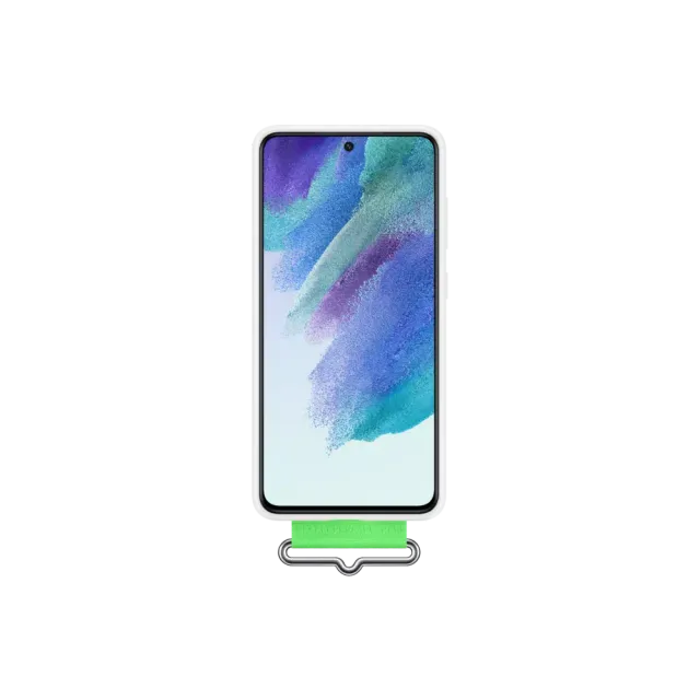 Samsung Galaxy S21 FE Silicone Cover Strap Weiß