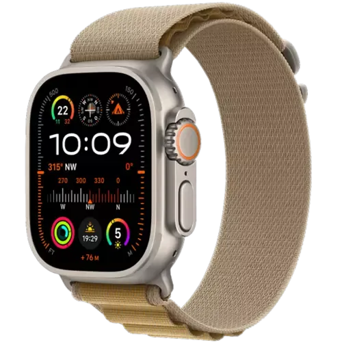 Apple Watch Ultra 2 Titan Alpine Loop Natur/Mandel Medium