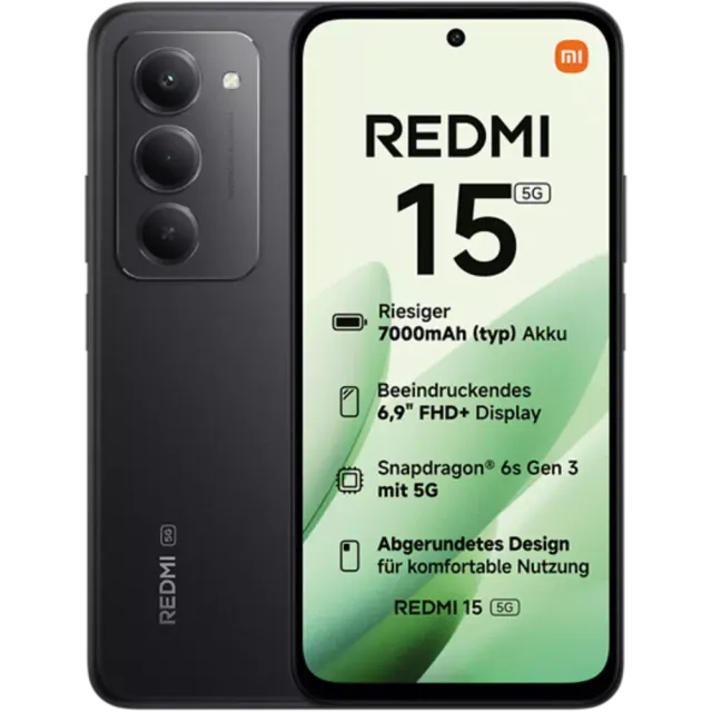 XIAOMI Redmi 15 5G Midnight Black