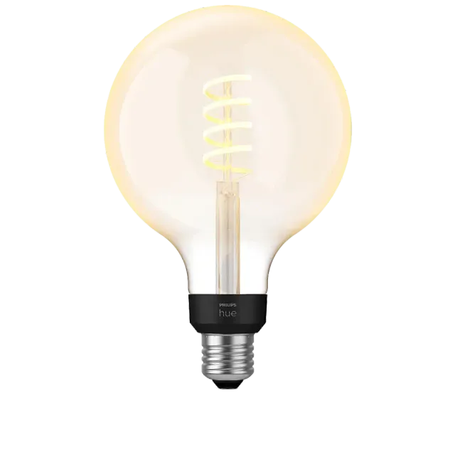 Philips Hue White Ambiance E27 Einzelpack Giant Globe G125 Filament Weiß