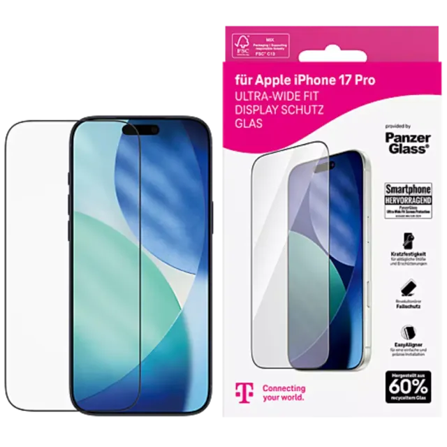 PanzerGlass Displayschutz Apple iPhone 17 Pro Transparent