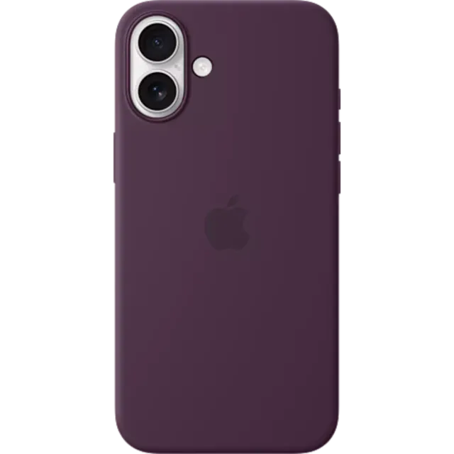 Apple Silikon Case iPhone 16 Plus Pflaume
