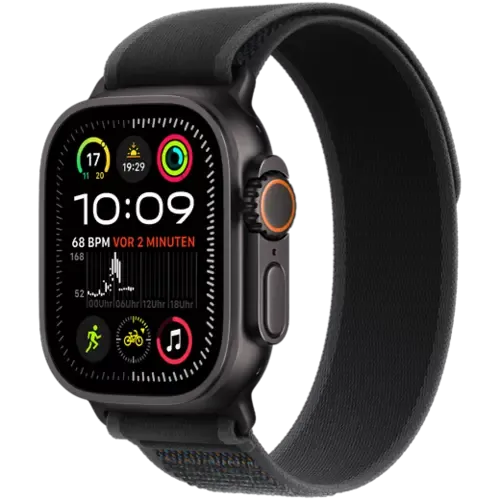 Apple Watch Ultra 2 Titan Trail Loop Titan Schwarz/Schwarz M/L