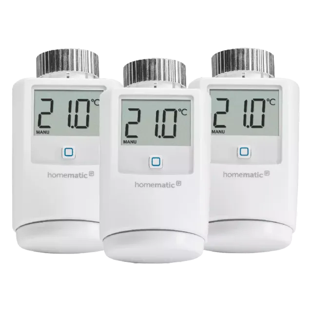 Homematic IP Heizkörperthermostat 3er Set Weiß