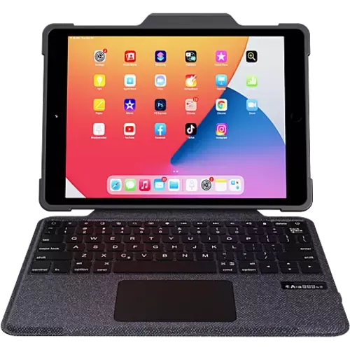 DEQSTER Rugged Touch Keyboard Apple iPad 10.2" Schwarz
