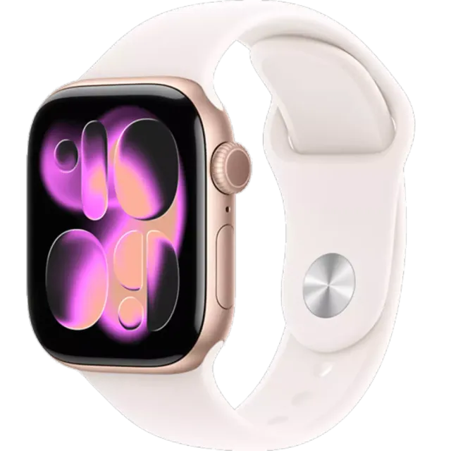 Apple Watch Series 11 5G Aluminium Sportarmband Roségold/Blassrosa/42 mm