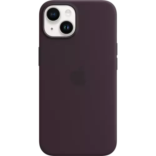 Apple iPhone 14 Silikon Case mit MagSafe Holunder