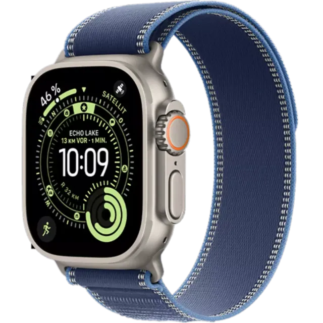 Apple Watch Ultra 3 5G Titan Trail Loop Natur/Blau/Hellblau/49 mm